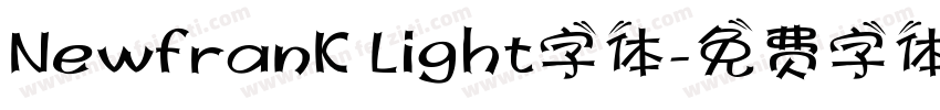 NewfranK Light字体字体转换